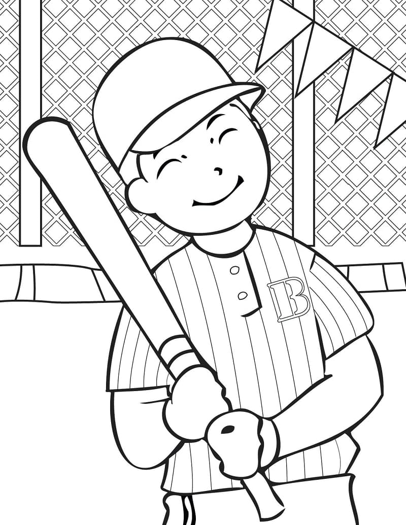 Free printable Baseball coloring page #177107 from Sports collection