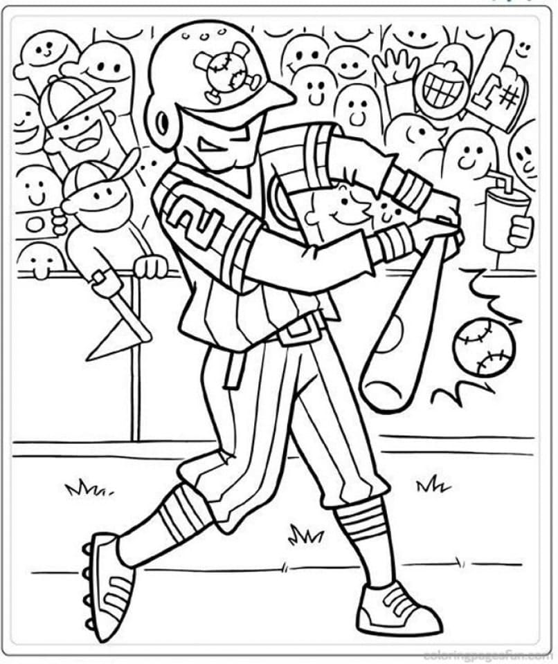 Free printable Baseball coloring page #177108 from Sports collection