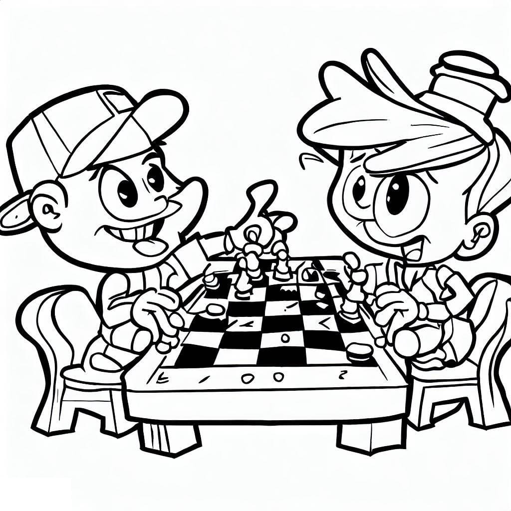 Free printable Chess coloring page #188280 from Sports collection