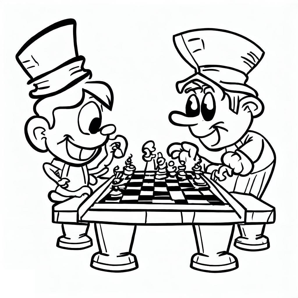Free printable Chess coloring page #188281 from Sports collection