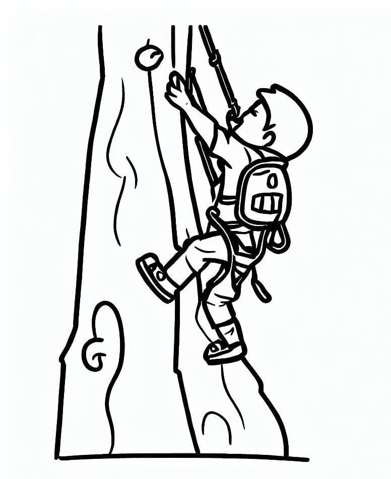 Free printable Climbing coloring page #191209 from Sports collection Free printable Climbing coloring page #191209 from Sports collection