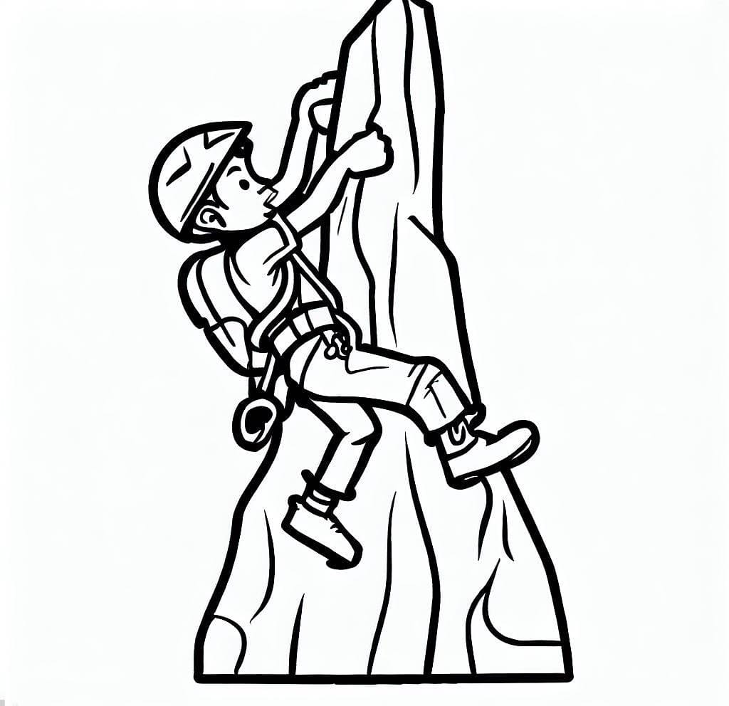 Free printable Climbing coloring page #191211 from Sports collection Free printable Climbing coloring page #191211 from Sports collection