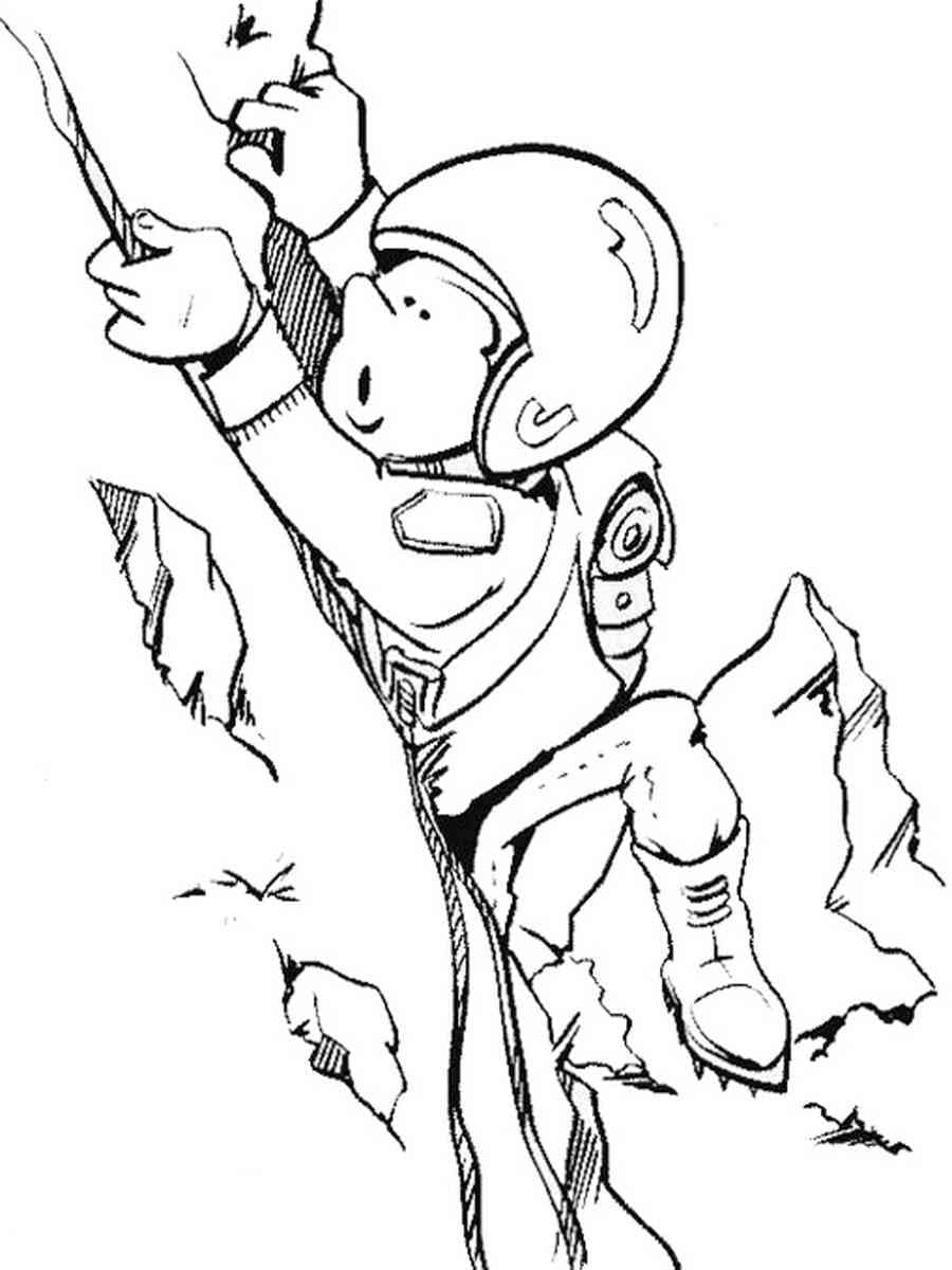 Free printable Climbing coloring page #191212 from Sports collection