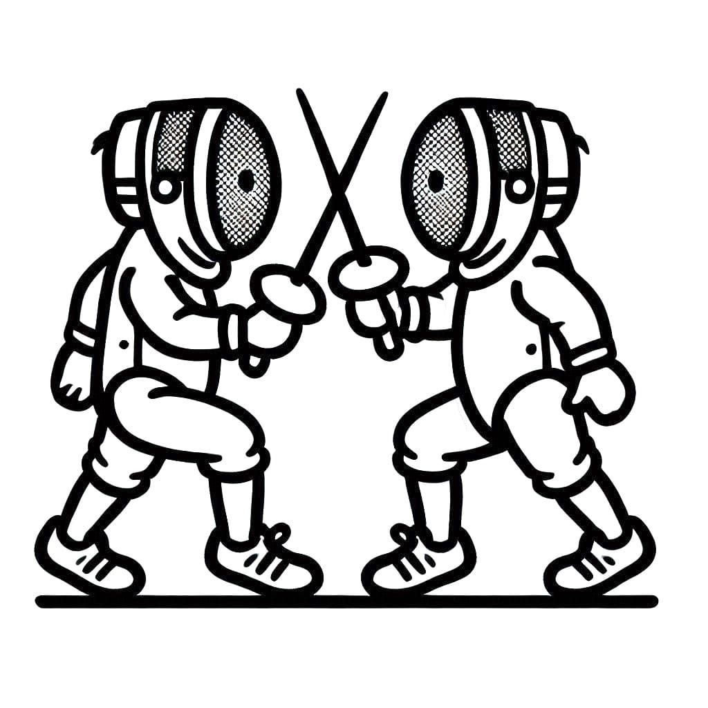 Free printable Fencing coloring page #217677 from Sports collection