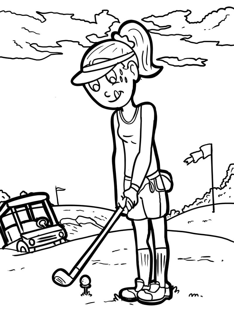 Coloring page: Golf (Sports) #177082 - Free Printable Coloring Pages