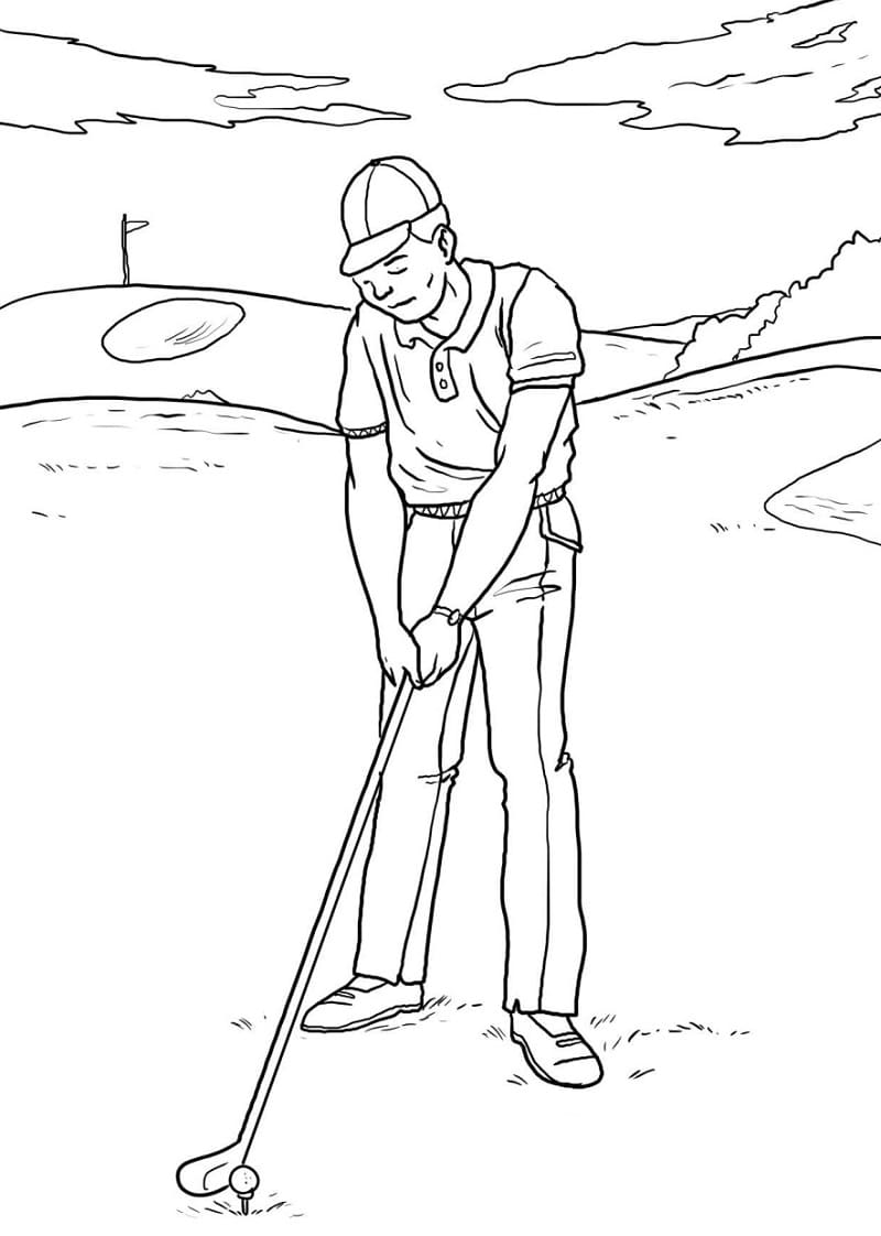 Coloring page: Golf (Sports) #177084 - Free Printable Coloring Pages