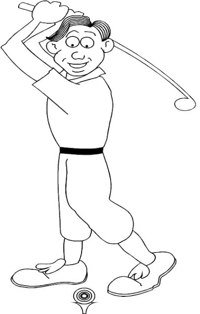 Free printable Golf coloring page #177101 from Sports collection