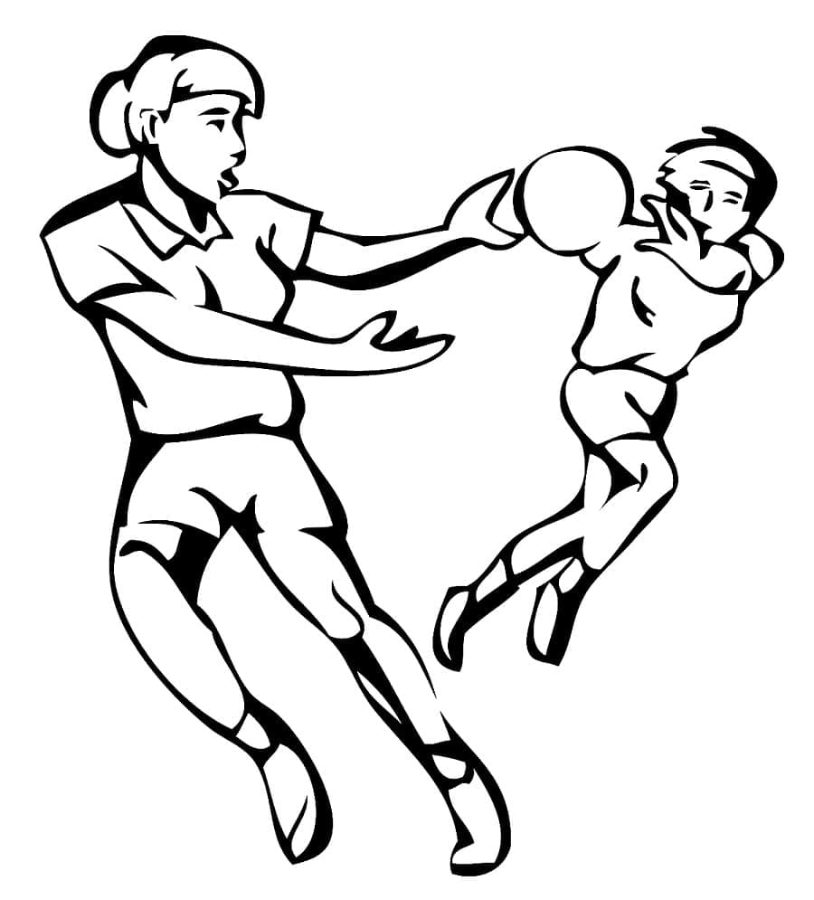 Free printable Handball coloring page #210816 from Sports collection