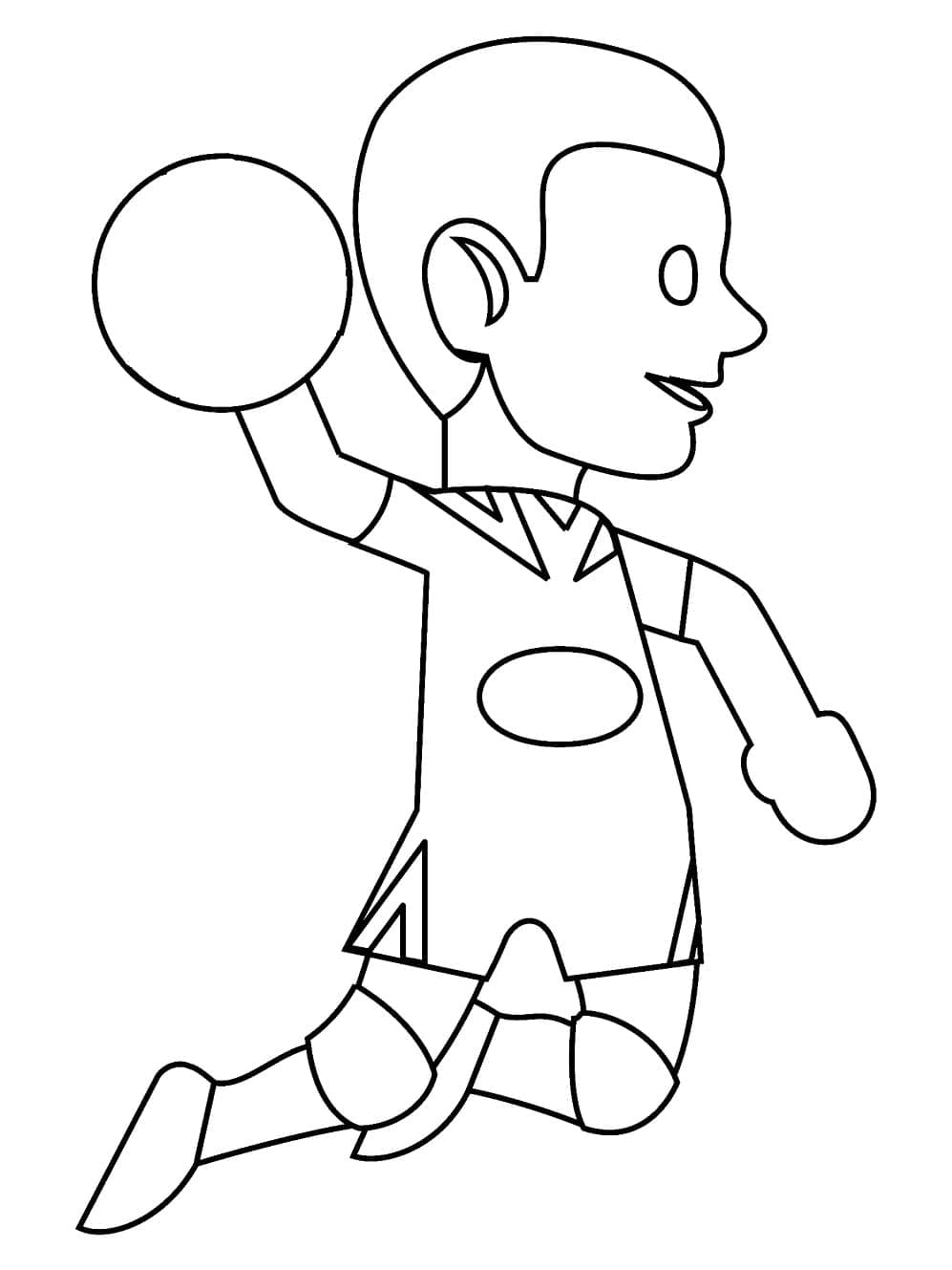 Free printable Handball coloring page #210822 from Sports collection