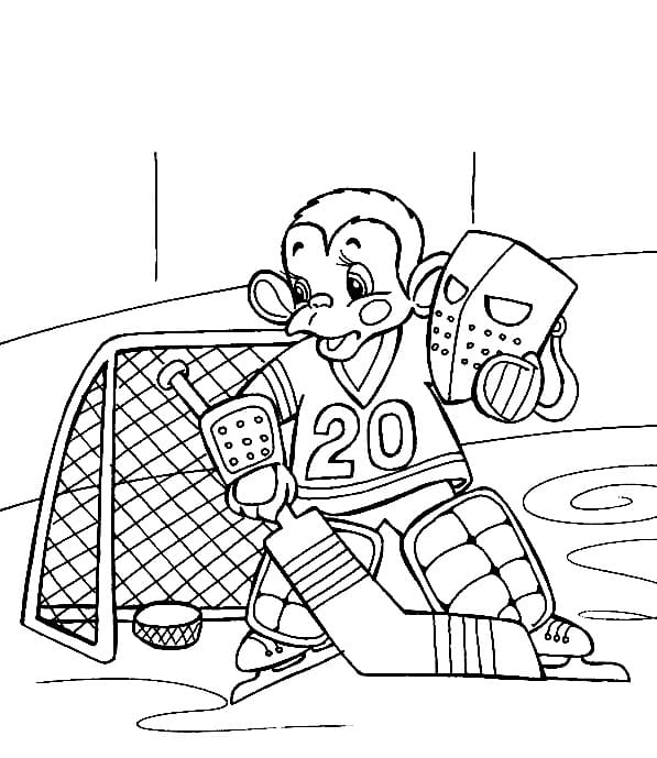Free printable Hockey coloring page #192416 from Sports collection