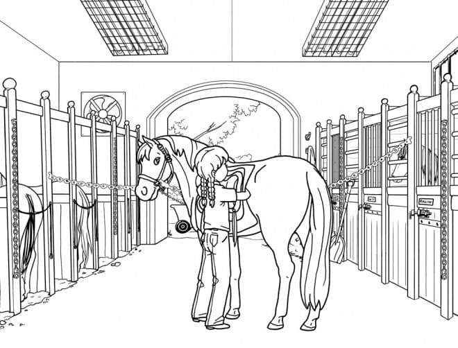 Coloring page: Horse Riding (Sports) #193459 - Free Printable Coloring Pages
