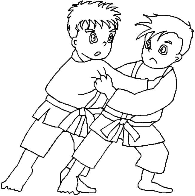 Free printable Judo coloring page #210679 from Sports collection Free printable Judo coloring page #210679 from Sports collection