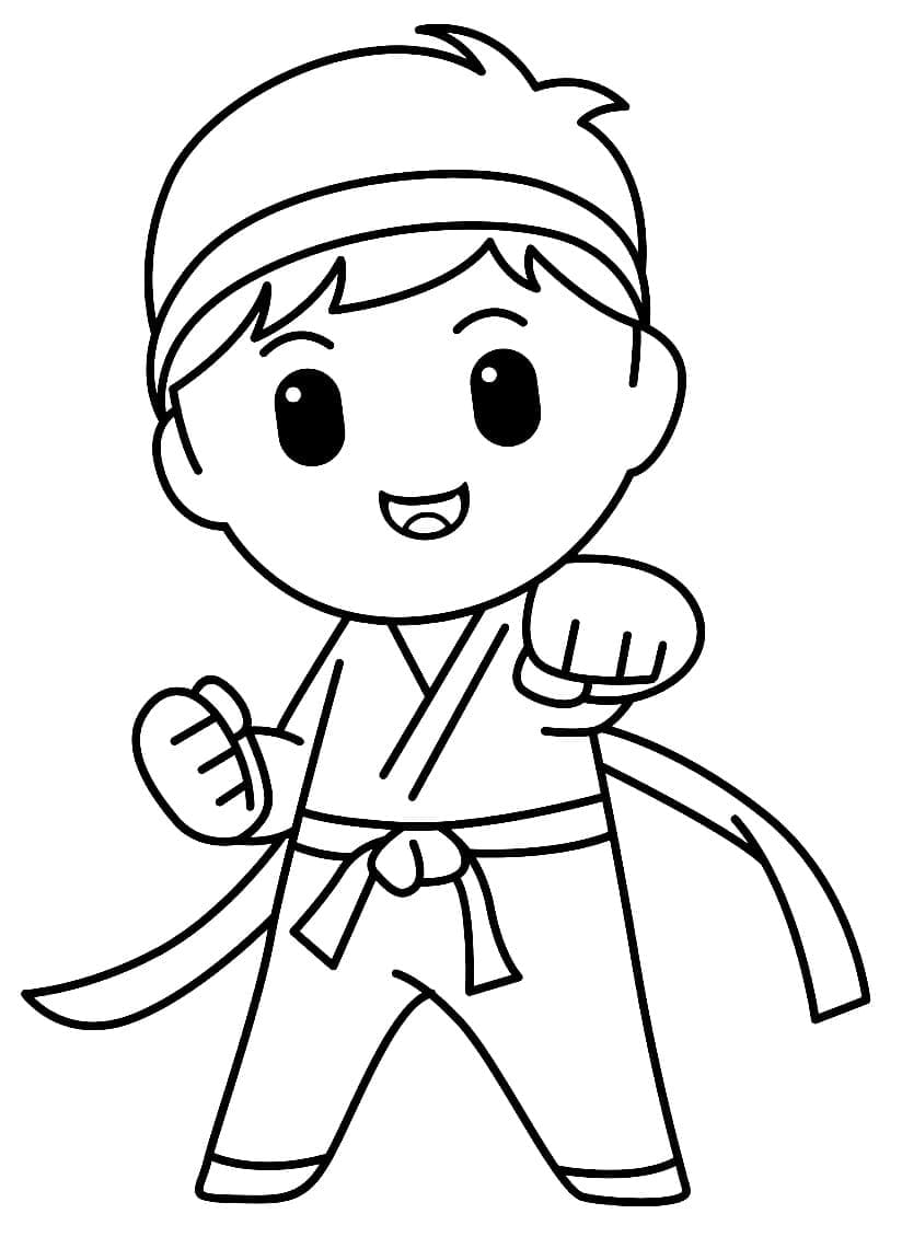 Free printable Karate coloring page #205100 from Sports collection