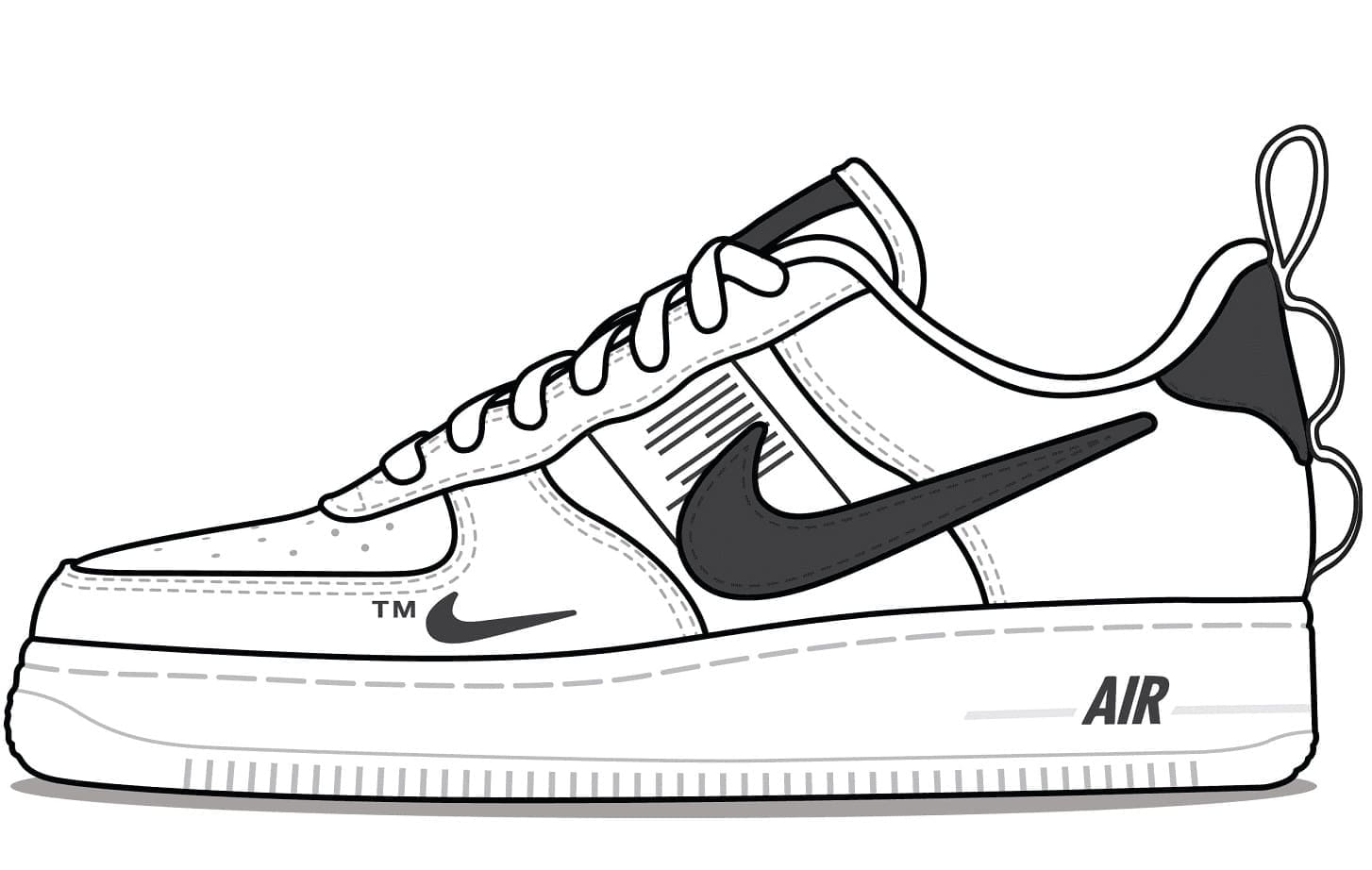Free printable Nike coloring page #214908 from Sports collection Free printable Nike coloring page #214908 from Sports collection