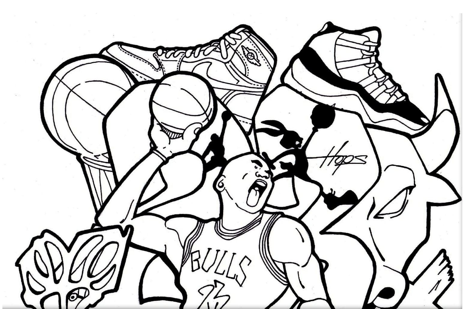 Free printable Nike coloring page #214910 from Sports collection Free printable Nike coloring page #214910 from Sports collection