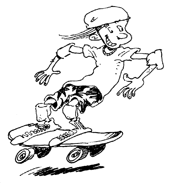 Free printable Skateboard coloring page #139320 from Sports collection Free printable Skateboard coloring page #139320 from Sports collection