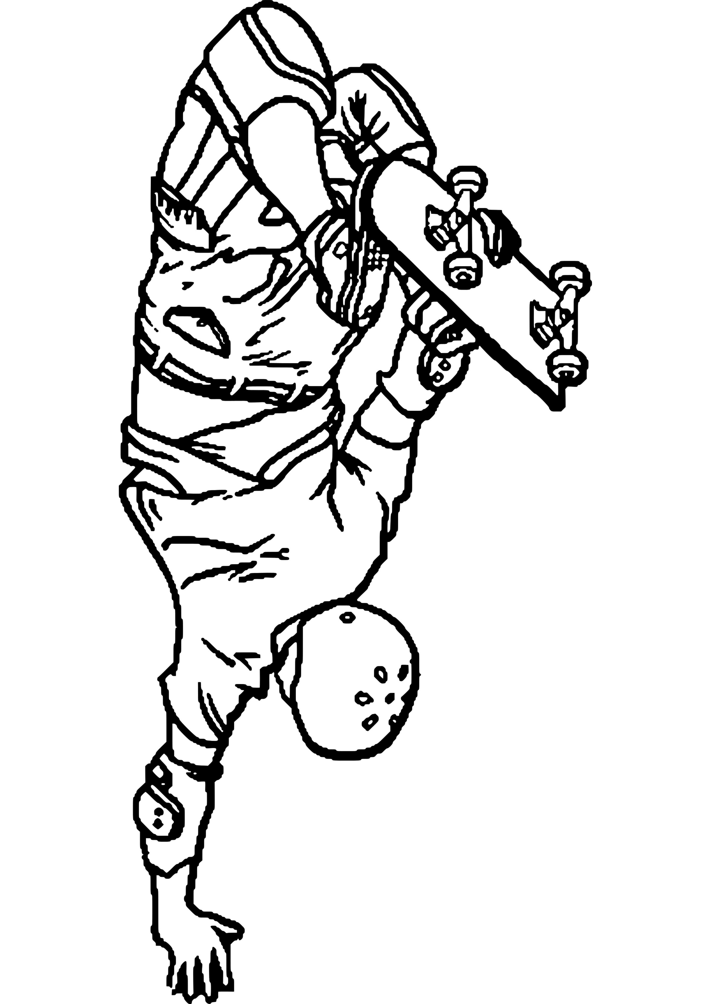 Free printable Skateboard coloring page #139335 from Sports collection