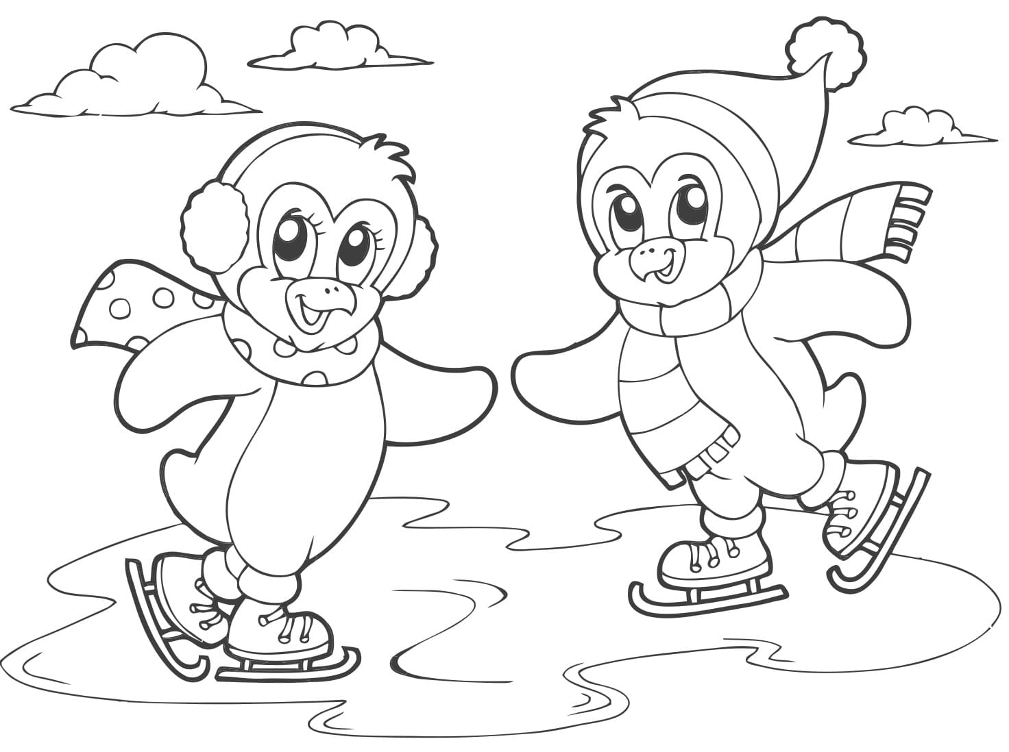 Free printable Skating coloring page #207299 from Sports collection
