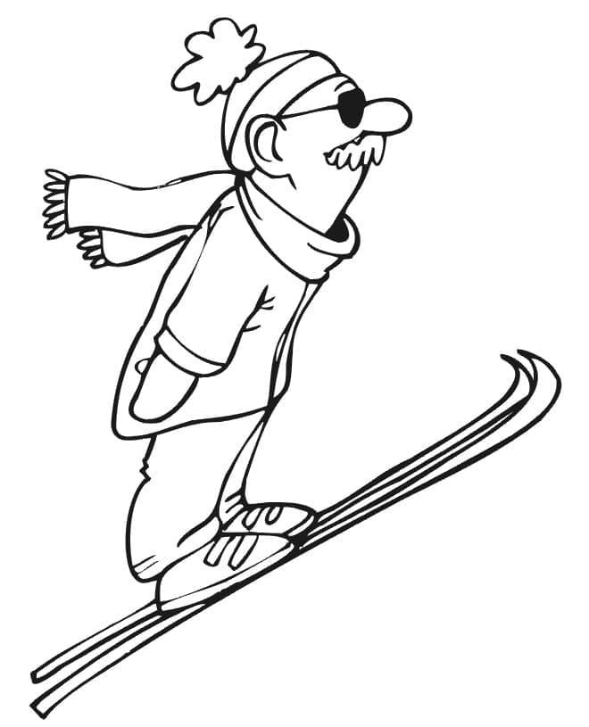 Free printable Ski coloring page #198404 from Sports collection
