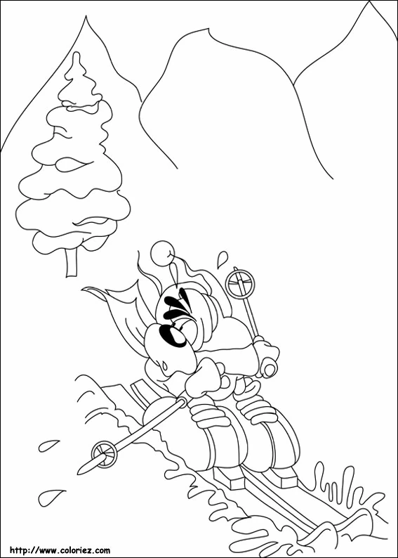 Free printable Sledding coloring page #142559 from Sports collection