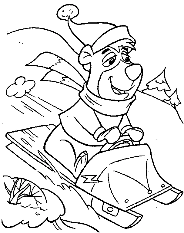 Free printable Sledding coloring page #142584 from Sports collection
