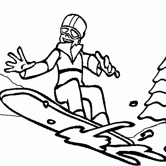 Coloring page: Snowboard (Sports) #143801 - Free Printable Coloring Pages