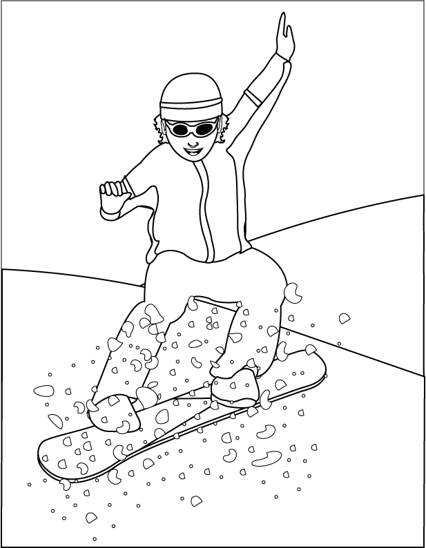 Coloring page: Snowboard (Sports) #143802 - Free Printable Coloring Pages
