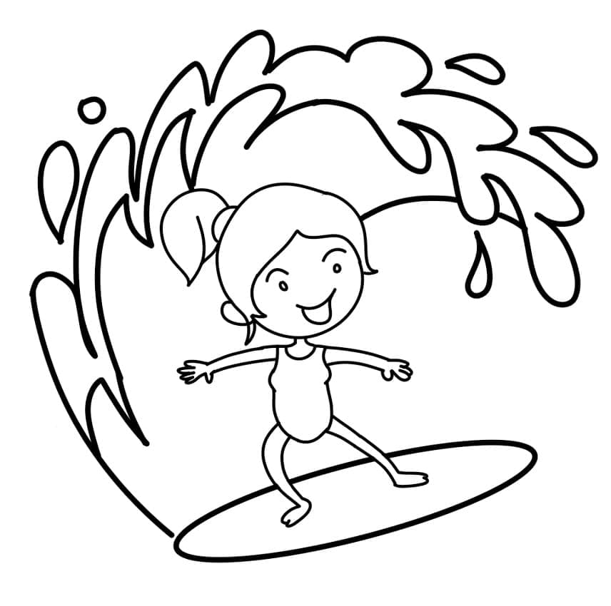 Free printable Surfing coloring page #214191 from Sports collection Free printable Surfing coloring page #214191 from Sports collection