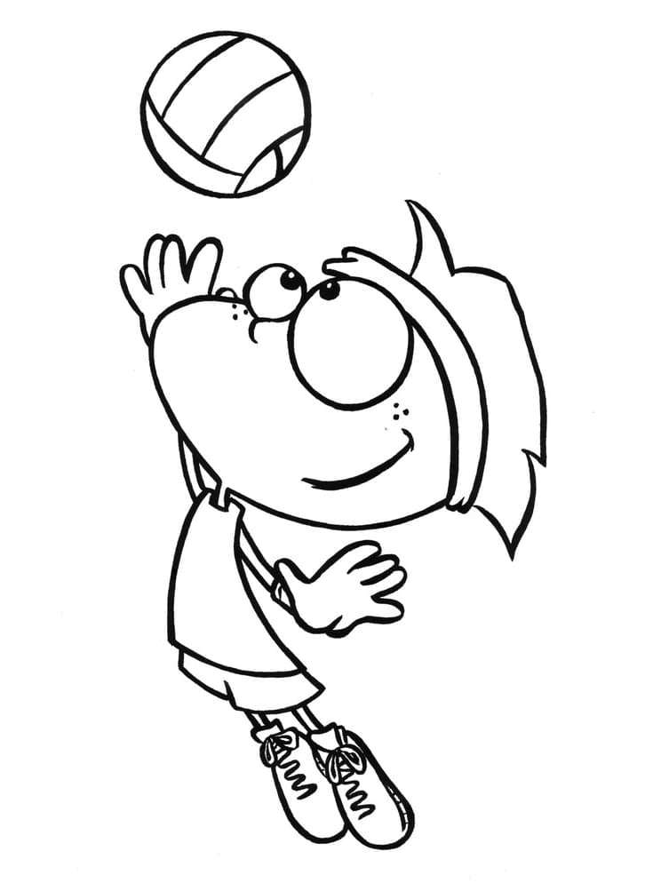 Free printable Volleyball coloring page #176987 from Sports collection