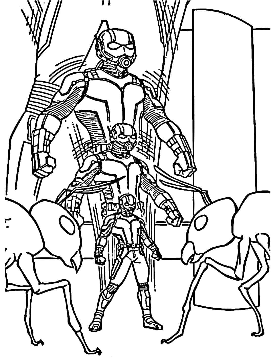 Free printable Ant-Man coloring page #206497 from Superheroes and Supervillains collection