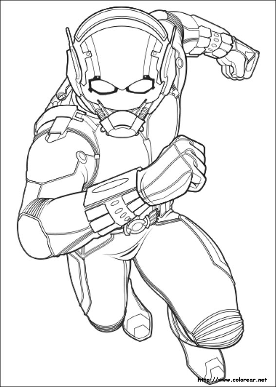 Free printable Ant-Man coloring page #77670 from Superheroes and Supervillains collection