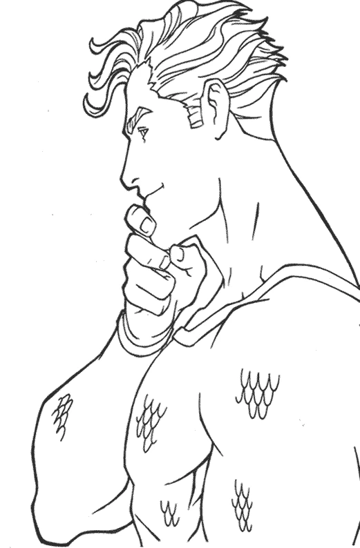 Free printable Aquaman coloring page #84972 from Superheroes and Supervillains collection