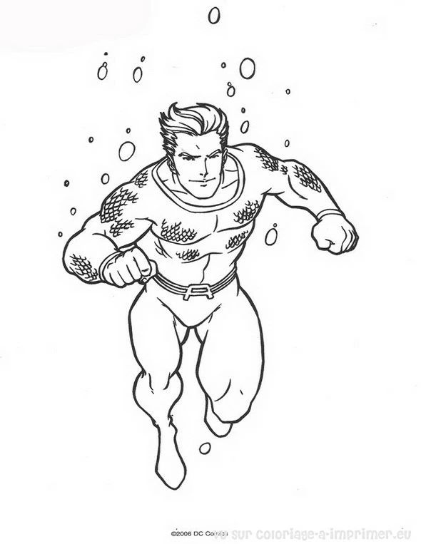 Coloring page: Aquaman (Superheroes and Supervillains) #84977 - Free Printable Coloring Pages