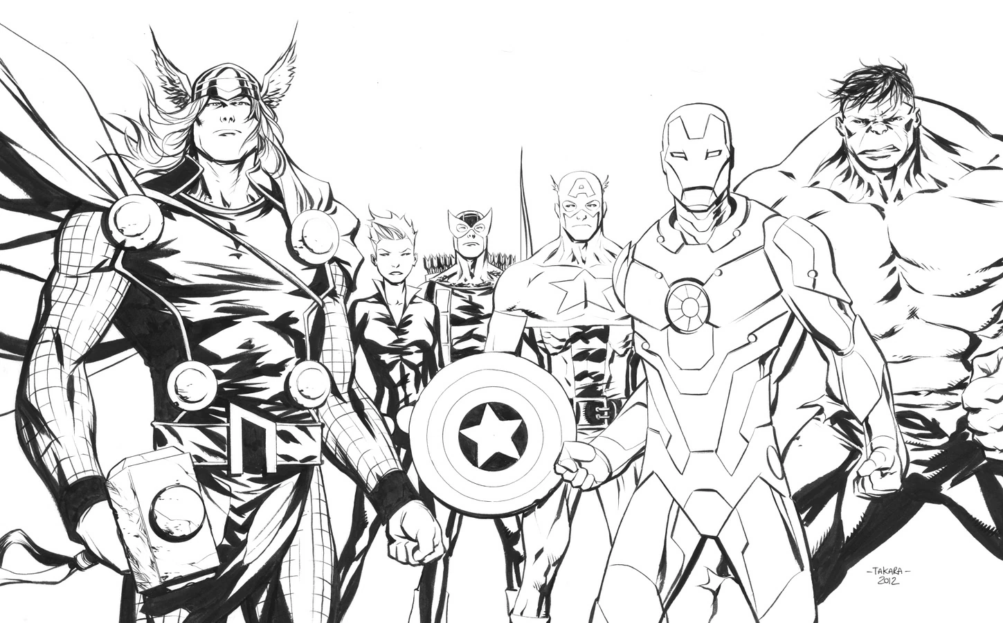 Free printable Avengers coloring page #74016 from Superheroes and Supervillains collection