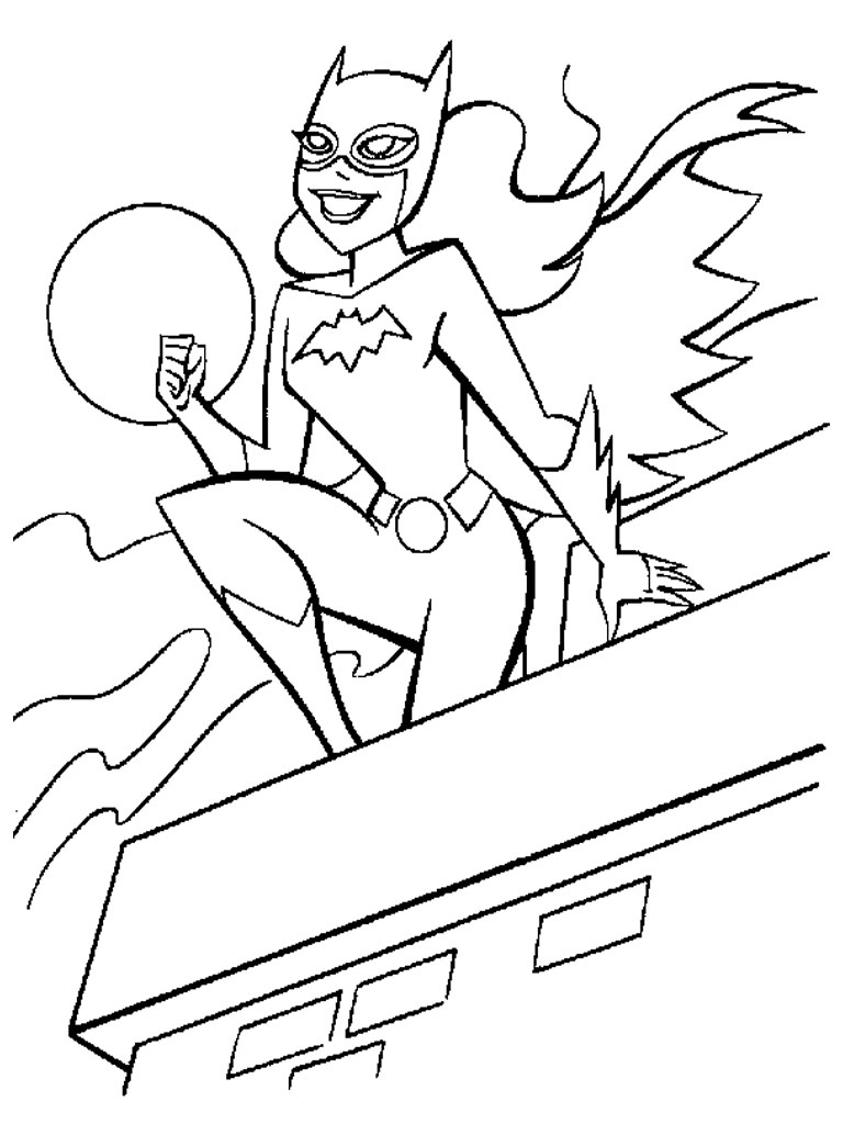 Free printable Batgirl coloring page #77728 from Superheroes and Supervillains collection