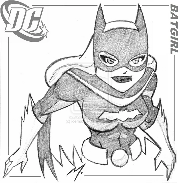 Free printable Batgirl coloring page #77729 from Superheroes and Supervillains collection