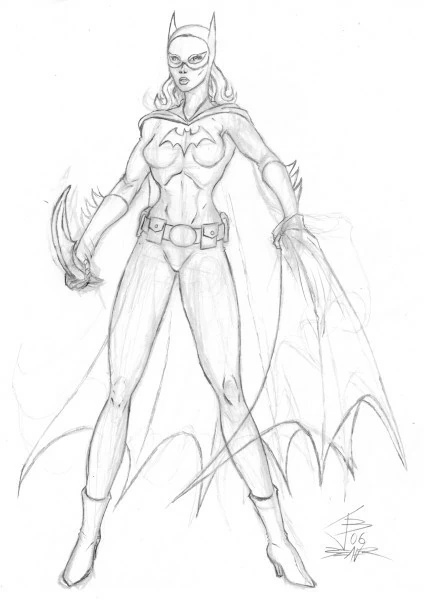 Free printable Batgirl coloring page #77745 from Superheroes and Supervillains collection