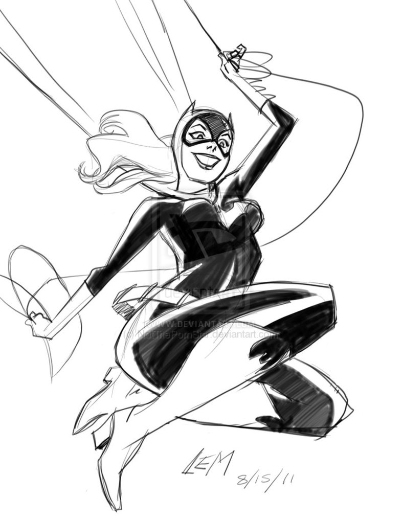 Free printable Batgirl coloring page #77850 from Superheroes and Supervillains collection