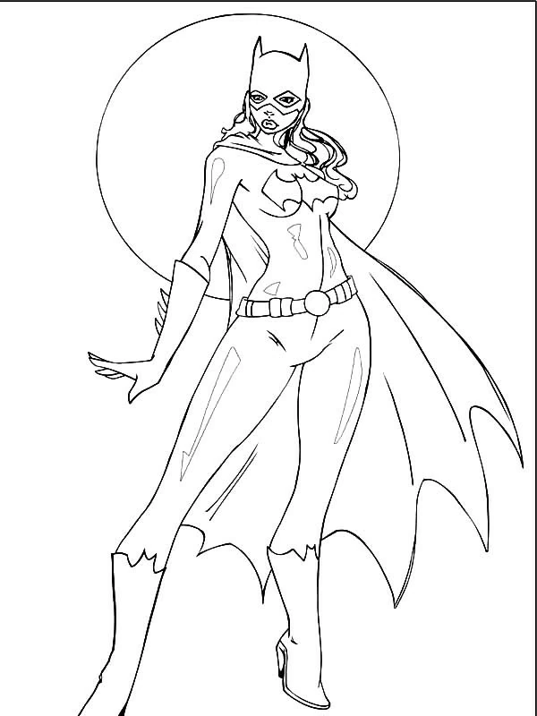 Coloring page: Batgirl (Superheroes and Supervillains) #77908 - Free Printable Coloring Pages