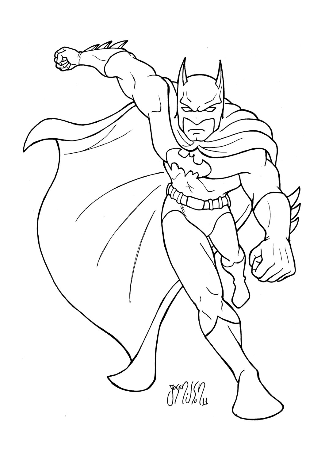 Free printable Batgirl coloring page #78041 from Superheroes and Supervillains collection
