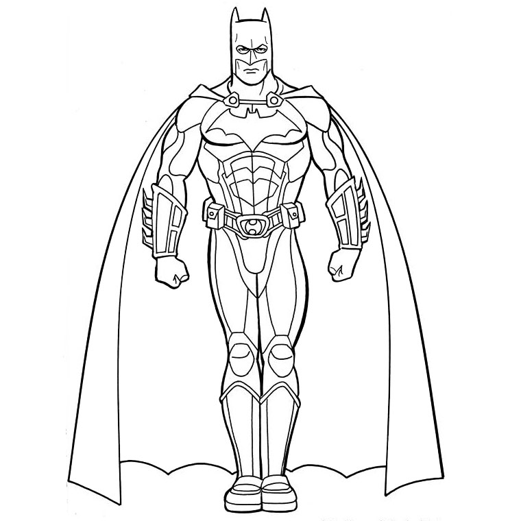 Coloring page: Batman (Superheroes and Supervillains) #76824 - Free Printable Coloring Pages