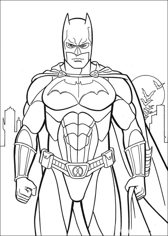 Coloring page: Batman (Superheroes and Supervillains) #76833 - Free Printable Coloring Pages