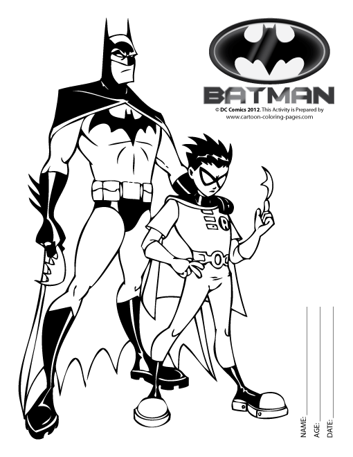 Coloring page: Batman (Superheroes and Supervillains) #76862 - Free Printable Coloring Pages