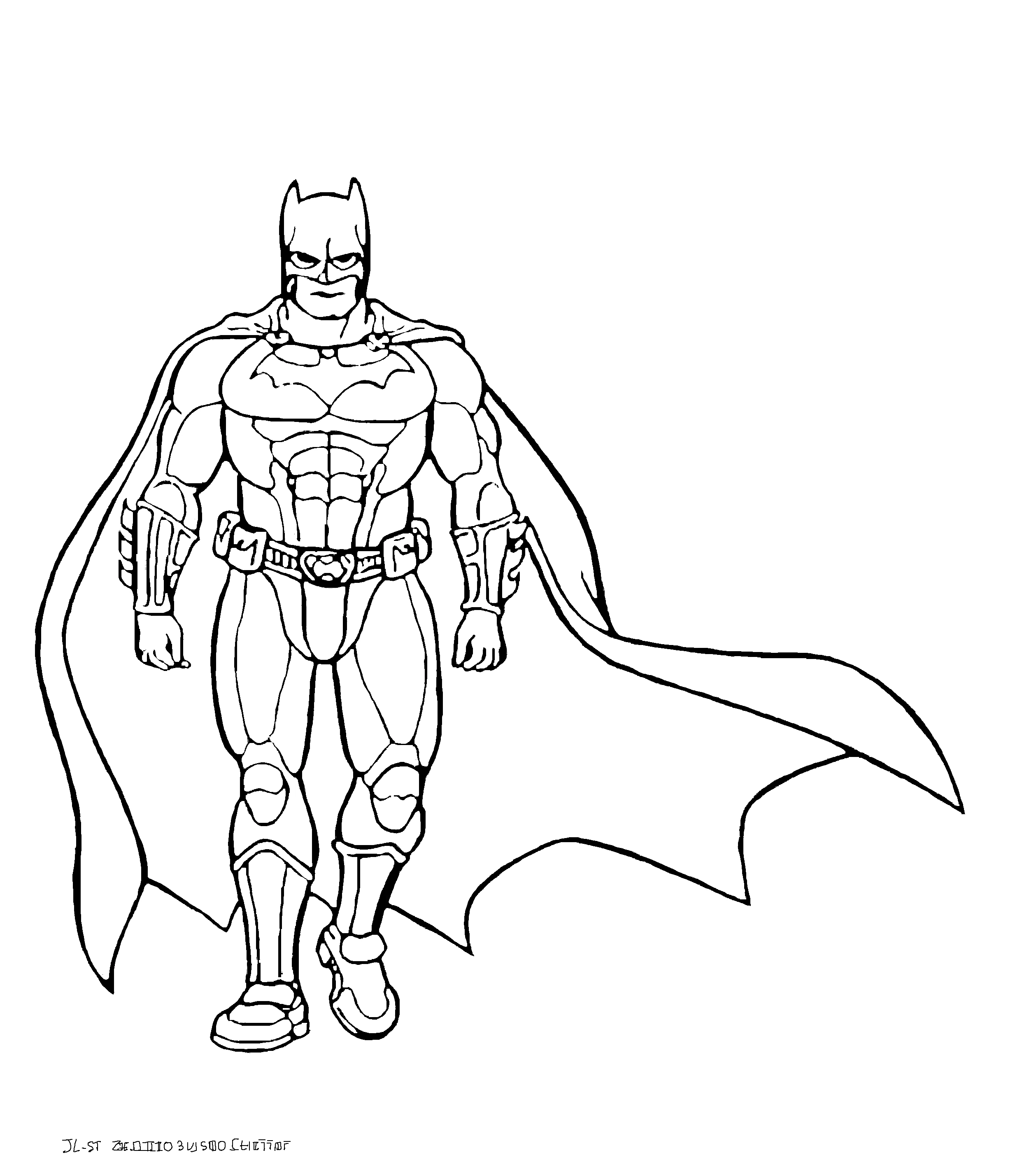 Coloring page: Batman (Superheroes and Supervillains) #76871 - Free Printable Coloring Pages