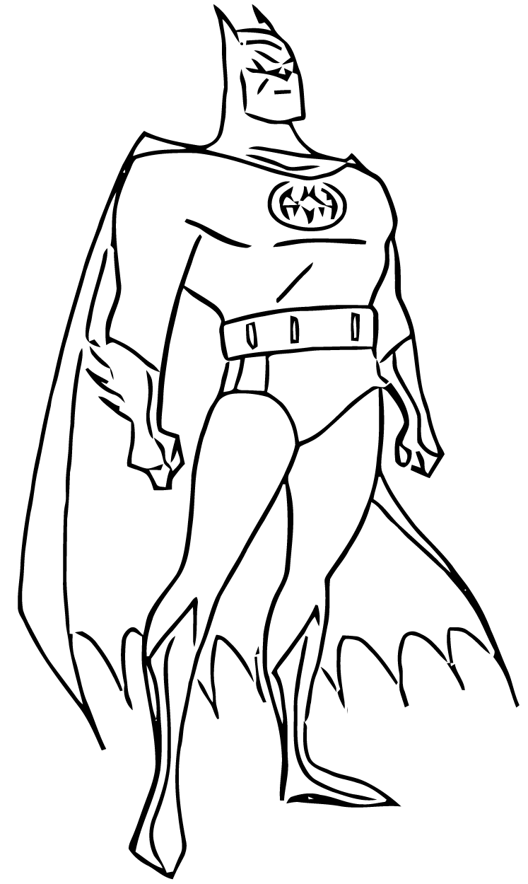 Coloring page: Batman (Superheroes and Supervillains) #77000 - Free Printable Coloring Pages