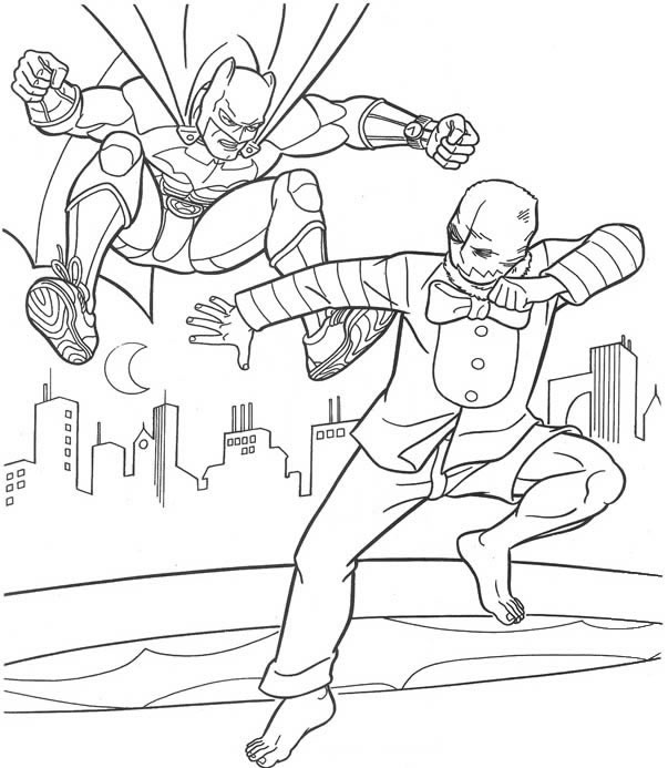 Free printable Batman coloring page #77159 from Superheroes and Supervillains collection