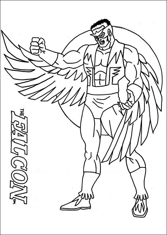 Free printable Captain America coloring page #76588 from Superheroes and Supervillains collection