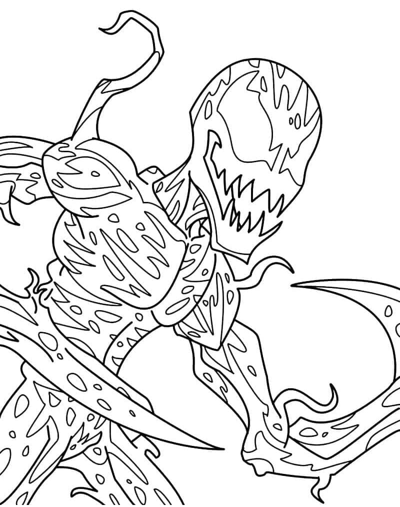 Free printable Carnage coloring page #209397 from Superheroes and Supervillains collection