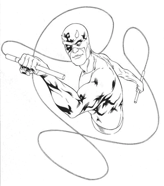 Free printable Daredevil coloring page #78221 from Superheroes and Supervillains collection Free printable Daredevil coloring page #78221 from Superheroes and Supervillains collection