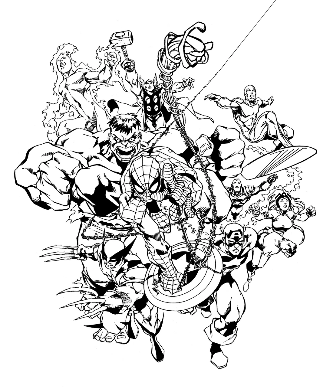 Free printable DC Comics Super Heroes coloring page #80121 from Superheroes and Supervillains collection